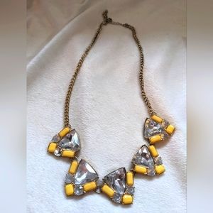 Yellow statement necklace